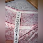 Lululemon  Back in Action Long Sleeve‎ Shirt Size 2 Cirrus Wash White Pink Peony Photo 2