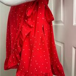 She & Sky Ruffle Dress Burgundy Maroon Dark Red Size L. B15 Photo 4