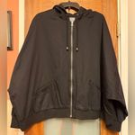 Torrid Women’s Plus Black Warm Up Hooded 100% Cotton Zip Photo 0