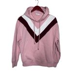 Sandro  Gena Pink Velvet Chevron Hoodie Sz 0 XS Photo 1