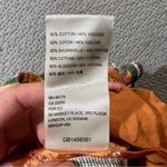 Free People La Paz Striped Flare Leg Pants Size 2 Orange Yellow Green EUC Photo 4