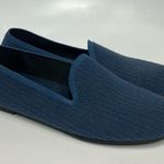 Vivaia Kimberly eco round toe fluffy loafers blue womens size 41 washable casual Photo 3