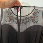 True Destiny black sheer embroidered dress S Photo 4