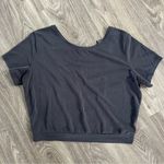 Victoria's Secret Victoria Sport Waist Crop T-Shirt Relaxed Fit Open Back Photo 0