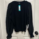 FATE. Women’s Black long sleeved top blouse Size Large Photo 1