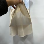 Miss Me  medium cream colored layered beaded strappy cropped tank top Photo 2