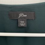 J.Crew Dark Emerald Green Button Detail Feminine Blouse Women’s Size 00 Photo 2