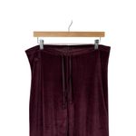 VINTAGE Y2K OmGirl Women’s Wide Leg Velour Pants in Burgundy Size S Red Photo 3
