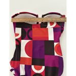La Blanca  Strapless Bandeau One Piece Swimsuit Size 6 Pink Purple Rod Beattie Photo 6
