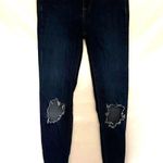 Free People Distressed Skinny Womens Jeans Sz 26R Festival Y2K Streetwear Dark Photo 4