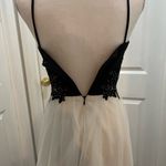 BA Nites Formal Prom Dress Black Top White Tulle Bottom Size 1 NWOT Photo 3