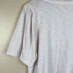 Evereve Women’s Pale Pink Puff Sleeve Casual Top Size M Photo 4