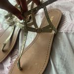 Old Navy  beige and gold studded sandals Photo 3