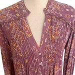 Poupette St. Barth  Light Purple Floral Button Down Maxi Dress XS Photo 2