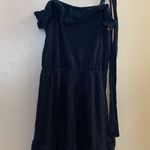 Aeropostale  Womens Navy Blue Mini Tank Dress M Medium Eyelet Top Bust 36” Photo 0