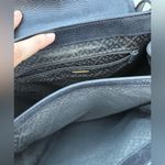 Bally Italian Leather Black Woven Medium Sized Shoulder Bag Photo 7