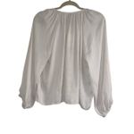 A New Day ✨ Women's Balloon Long Sleeve Femme Popover Cream Sz Medium Shirt✨ Photo 5