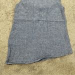 Garnet Hill Women’s Linen Tunic Top Asymmetrical Sleeveless in Chambray Blue 8 Photo 2