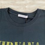 Free People Daydreamer Vintage Black Yellow Nirvana Smiley Oversized T-Shirt Photo 62