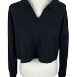 Caution to the Wind  Black Cropped Top Size Medium Photo 0