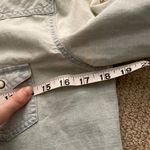 American Eagle  Vintage Denim Long Sleeve Button Down Shirt Oxford Light Wash EUC Photo 6