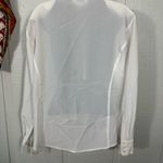 Allison Taylor  White Button Down Long Sleeve Blouse Size Large EUC Photo 6