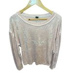 Free People  Milan Layering Top Light Pink Blush Pink Crushed‎ Velvet Small Photo 7