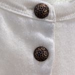 GITANO Vintage 80's Henley Sweatshirt Ivory Photo 3