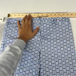 Laundry by Shelli Segal Geometric Blue & White Stretch Cotton Crop Pants Size 2 Photo 9