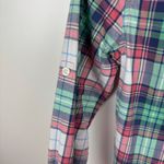 Vineyard Vines  Womens Multicolor Plaid‎ Flannel Button Down Shirt Sz 0 Preppy Photo 3