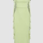 Cider Soft Green Long Bodycon Dress Photo 0