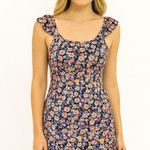 Bright Floral Feminine Ruffled Sun Dress Size XS Photo 0