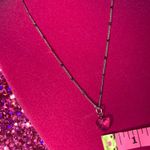 Crystal Heart Shine Bead Necklace Sterling Silver 925 Photo 10