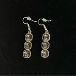 Statement Earrings, smokey rhinestones fashion earrings 2” Photo 2