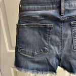 Paige Blue Jean Shorts Distressed Frayed Hem Photo 8
