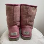 UGG  Australia Classic‎ Short 5825 Leather Sheepskin Lined Winter Boots Pink 8 Photo 4
