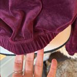 Anthropologie Anthro Daily Practice plum Velour track Y2K Hoodie Pullover Sweatshirt M Photo 3