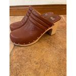 Paige Robbie Studded Clog in the whisky brown leather. Size 9 Photo 3