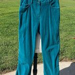 Jones Wear Comfy Teal Corduroy Pants Photo 7