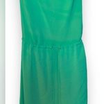Diane Von Furstenberg  - Green Silk Cowlneck Dress with Tie at Waist - 2 Photo 2