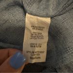 Karlie  Women's Strappy Racer Top With Ruffled Hem Denim Color size M Photo 5