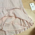 Something Navy Blush Pink Mini Dress Ruffle Hem Size 8 NWT Photo 2