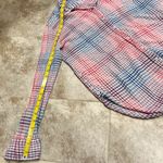 Westbound  Red White Blue Plaid Long Sleeve Button Down Cotton Top XL Photo 3