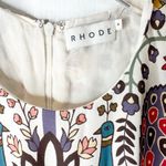 RHODE Lulani Dress Vibrant Tapestry Print Midi Size 0 Red Photo 7