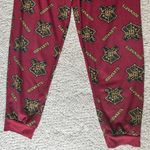Harry Potter  Hogwarts Lounge Pants, maroon, size small Photo 2