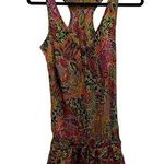 Karma Highway Pink & Green Paisley Floral Racerback Romper Size undefined Photo 0