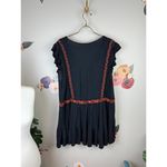 Free People  Black and Red Tegan Tunic Mini Dress - Size - Small Photo 1