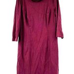 Talbots burgundy dress pullover zip back hoop & loop closure plus size 14 Photo 0