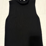 ZARA  Black Ribbed Knit Top Photo 0