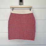 & Other Stories & Other Stories Women’s Small Red Striped Cotton Blend Mini Skirt Bodycon Tight Photo 1